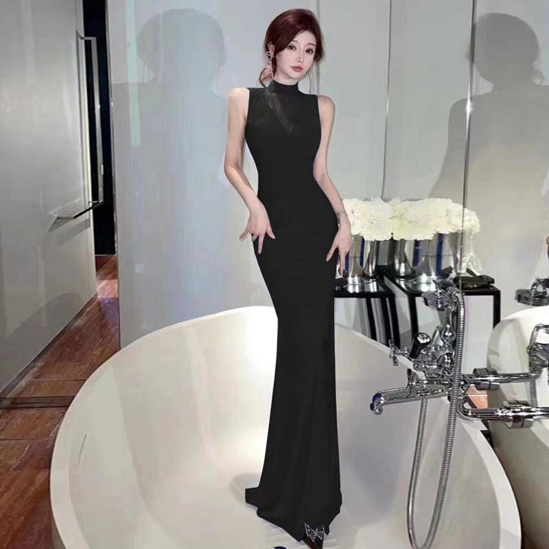 

Женское сексуальное элегантное темпераментное платье платье с высокой талией платье L чёрный