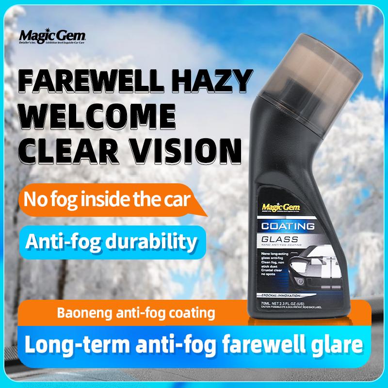 

MagicGem Car Windshield anti Fog Agent For Toyota, Rearview Mirror Glasses Defogging Agent, Water Repellent Antifog Coating Antifogging
