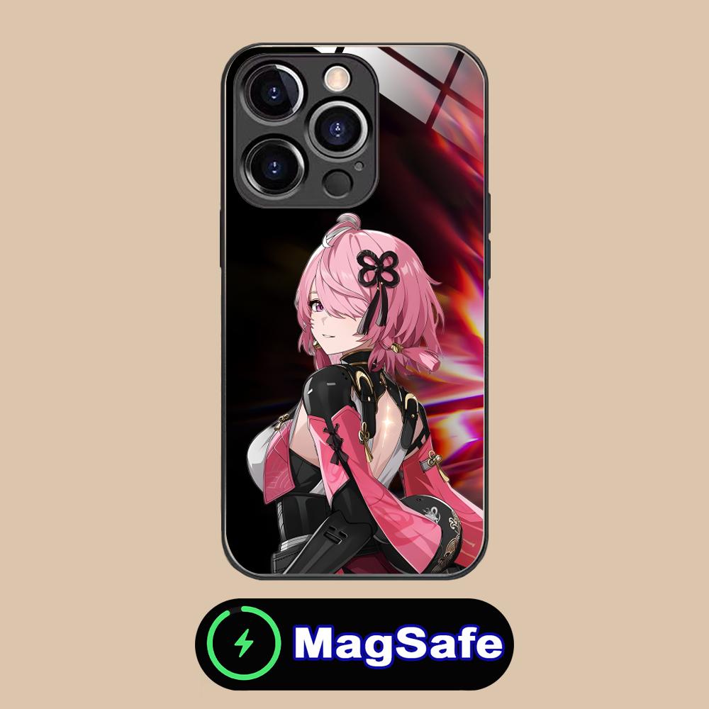 Wuthering Waves Taoqi Mobile Phone Case for iPhone 17 16 15 14 13 12 11 Air Pro Max Plus Mini MagSafe Glass Colorful Cover Cover