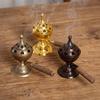 Antihaft-Pulver Handheld Räuchergefäß Zink Zink Zinklegierung Diffusor Räucherstäbchen Aromatherapie Ofen Büro