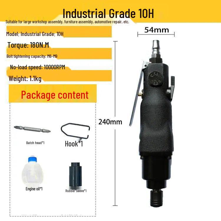 Industrial Pneumatic Screwdriver Air Tool for Woodworking & Decoration