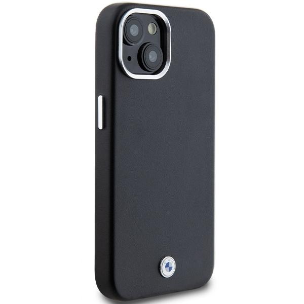 BMW Bmhmp14S23Pufwk Iphone 14 / 15 / 13 6.1 Czarny/Black Signature Wrapped Metal Magsafe
