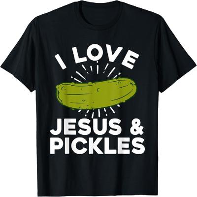 Süßes Gurken-Design Für Männer Frauen Kinder Jesus Gurkenliebhaber T-Shirt