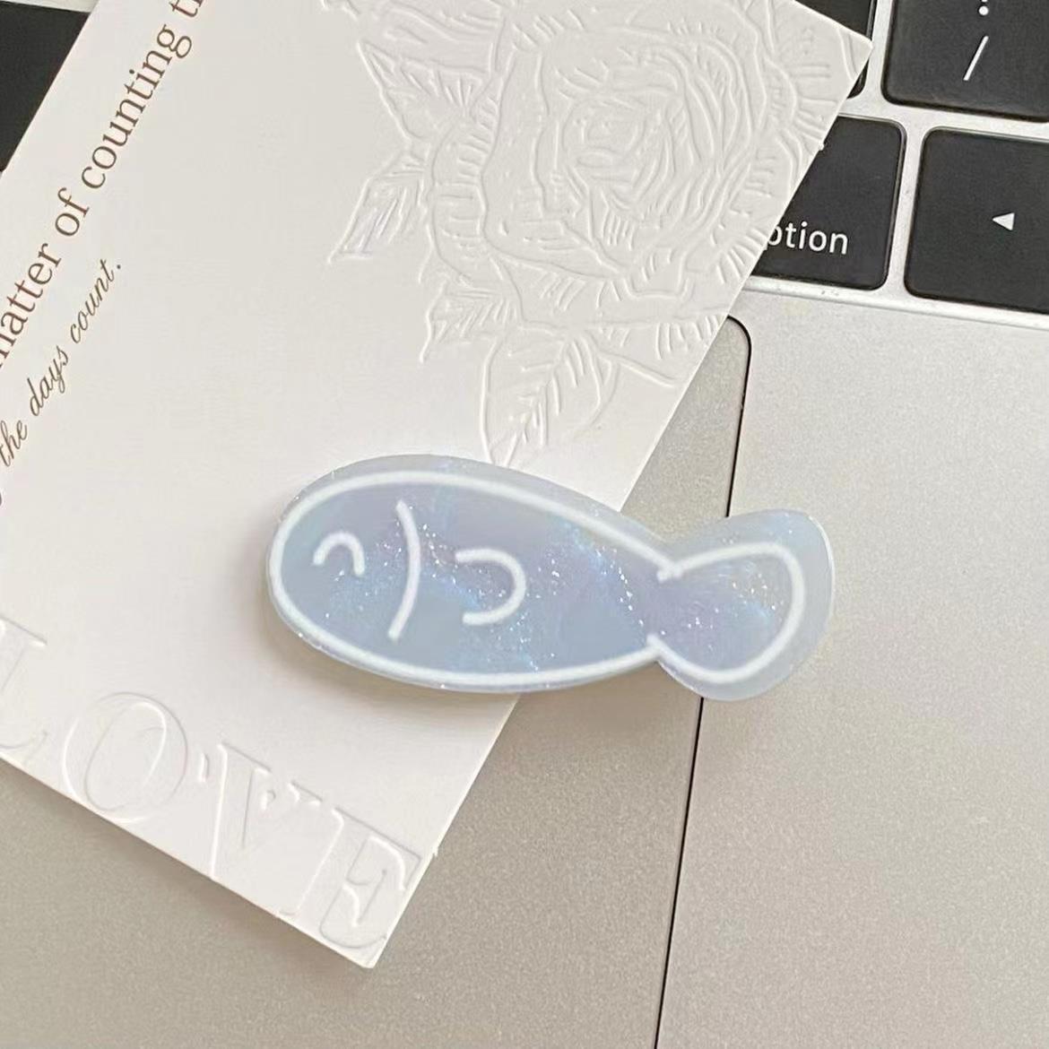 

Милая японская заколка для челки в виде рыбьей кости для девочек - оригинальный забавный аксессуар для волос