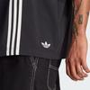 Adidas Originals Clover Hack Shirt With Three-Stripe Color Block Relaxed Fit Short Sleeve Men Tops Black HZ0720