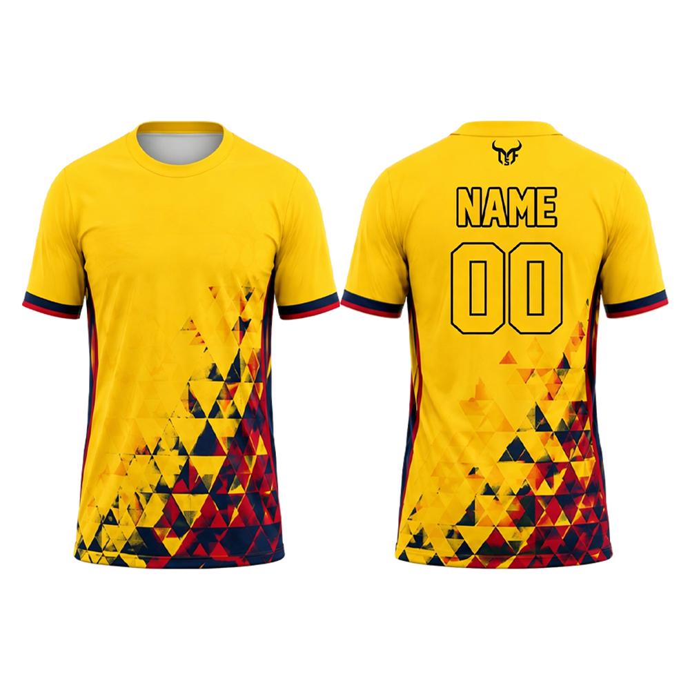 2026 New Colombia Custom Name Number Soccer Jersey Men's Outdoor Sports Quick Dry Breathable T-Shirt Unisex Casual O-neck Tops