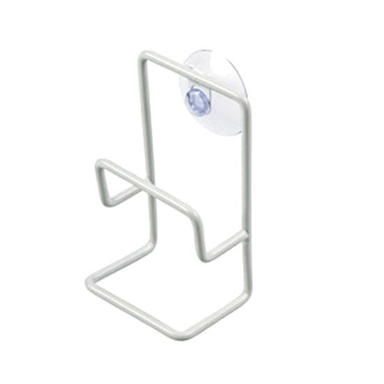 

Sponge Storage Drying Holder Metal Suction Cup Sink Drain Rack Shelf Sundries білий