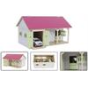 Kids Globe Toy Stable Stable with 2 Boxes and a Storage Room Scale 1:32