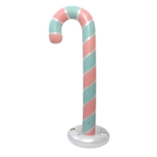 Christmas Candy Cane Balloon 51 Inch Large Inflatable Candy Cane Decoration for Birthday Xmas Wedding New Year Carnival Festival Holiday Party