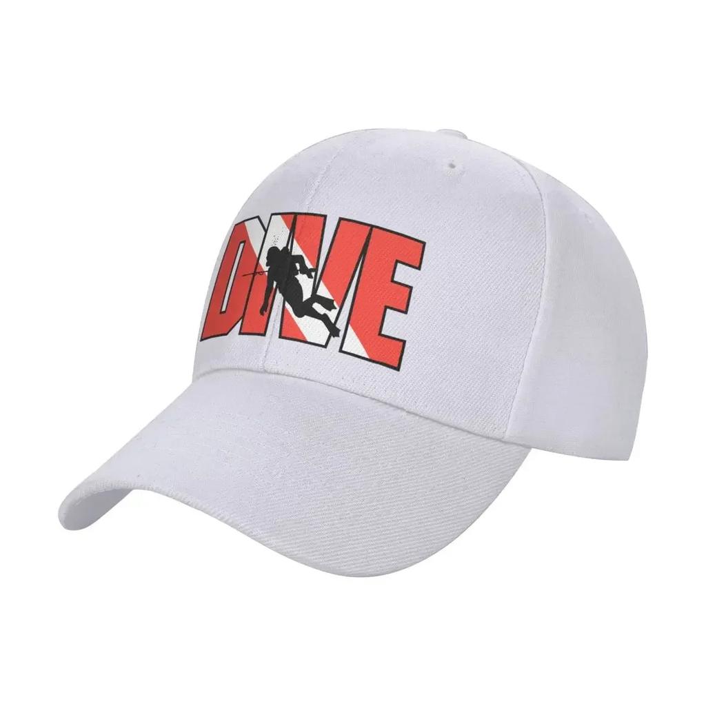 SCUBA Dive Baseball Cap Birthday Foam Party Hat Black Luxury Unisex Cap Elegant Womens Hats Unisexs