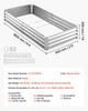 2 Pack Galvanized Raised Garden Beds, 180 X 90 X 30 Cm, Rectangular Metal Planter Boxes Kit Outdoor, Bottomless Elevated Planting Box with Gloves,