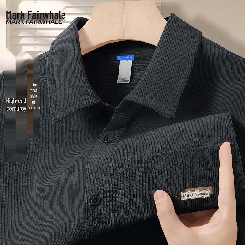 

Mark Fairwhale Men s American Style Corduroy Shirt Jacket 2XL