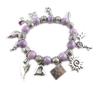 NOA [G0334] - Silver Purple 'Gypsy' Designer Bracelet