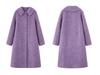 2025 Autumn/Winter Korean A-Line Cashmere Wool Overcoat with Doll Collar - Loose, Plus Size Fashion.
