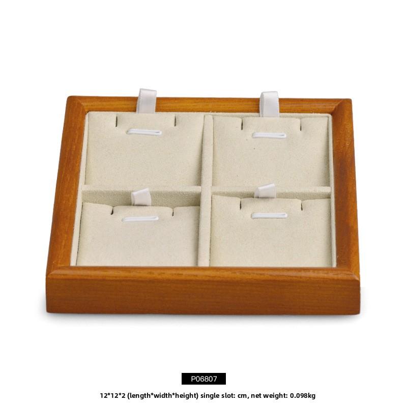 Small Solid Wood Jewelry Tray, Ring & Pendant Display Dish for Store Showcase