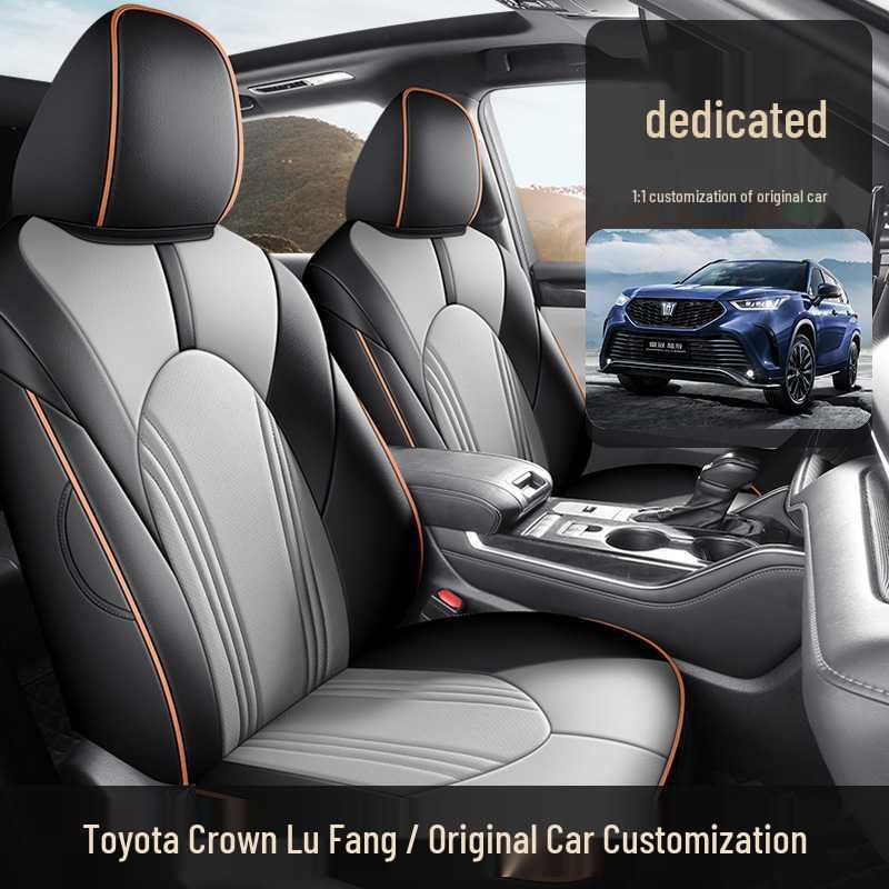 Leather Seat Covers for 2024 Toyota Crown Kluger 2.5L 4WD Luxury Full Coverage