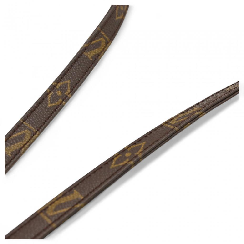 Auth LOUIS VUITTON Monogram Schulterriemen Braun PVC Canvas Damen lv4413db