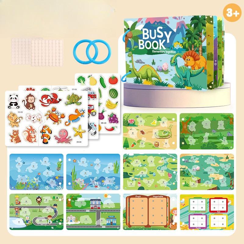 Interactive Educational Learning Stickers |Suitable for Children Aged 3-6 |Early Alphabet and Vocabulary with Animal Illustrations and Letter Learning