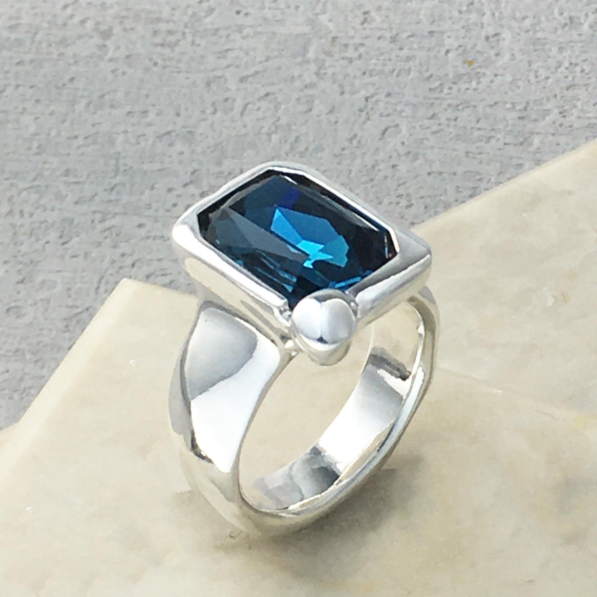 2024 UNODE50 European Gemstone Ring - Women s Romantic Jewelry Gift 6 серебряный