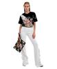 GREEDILOUS White Ruffle Pants