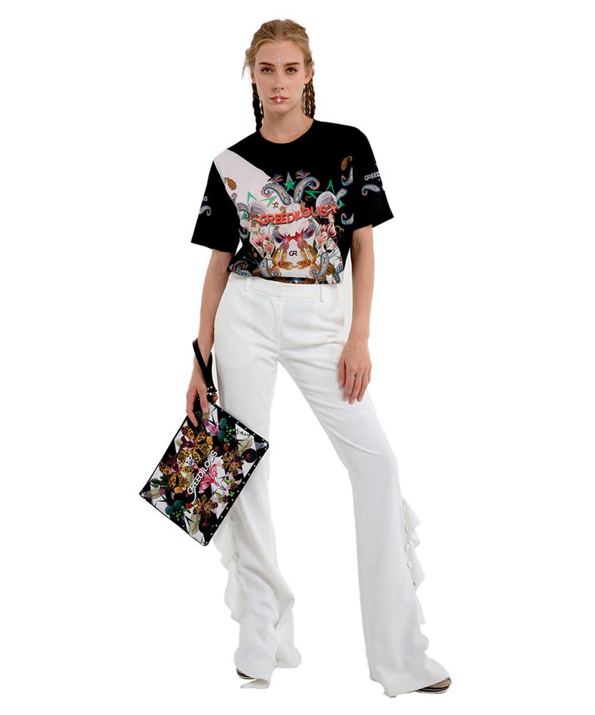 GREEDILOUS White Ruffle Pants