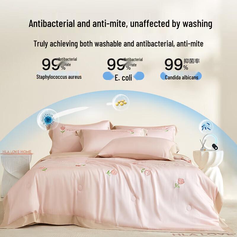 HLA Anti-bacterial Ice Silk Summer Quilt