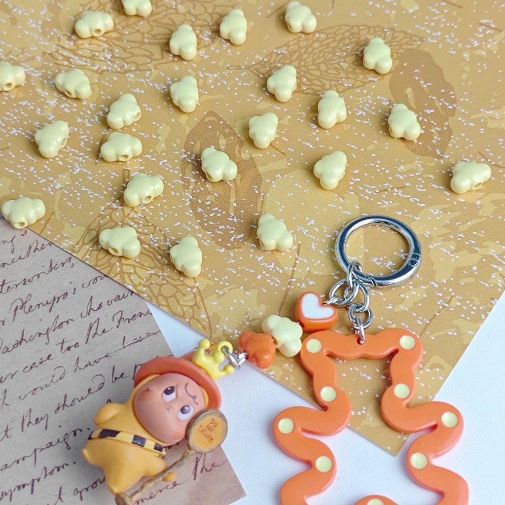 Kleine Acryl-Wolken-Herz-Perlen für DIY-Schmuck und Anhänger