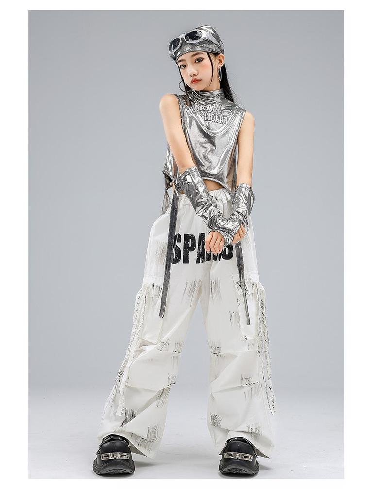 Children's Trendy Street Dance Hip-Hop Set - Jazz Dance Costume for Boys and Girls Fashion Show Wear