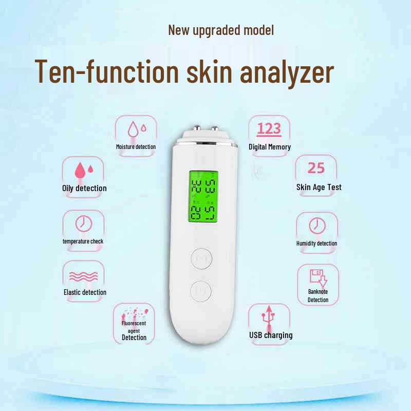 

Smart Facial Hydration & Oil Analyzer Pen with Fluorescence Detection