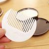 Mini Chocolate Cookie Mirror Cute Biscuits Shape Makeup Mirror with Comb Hair Styling Tool Cartoon Folding Compact Pocket Mirror