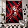 AC Milan Veggteppe Hjemmeinnredning Vegghengende Stoff for Soverom Stue Bakgrunn