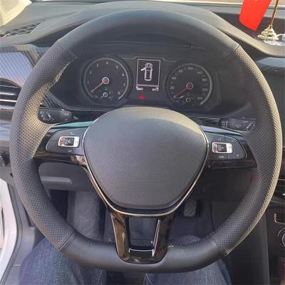 Car Steering Wheel Cover For Volkswagen VW Golf 7 Mk7 Touran Up New Polo Jetta Passat B8 Tiguan Accessories Artificial Leather