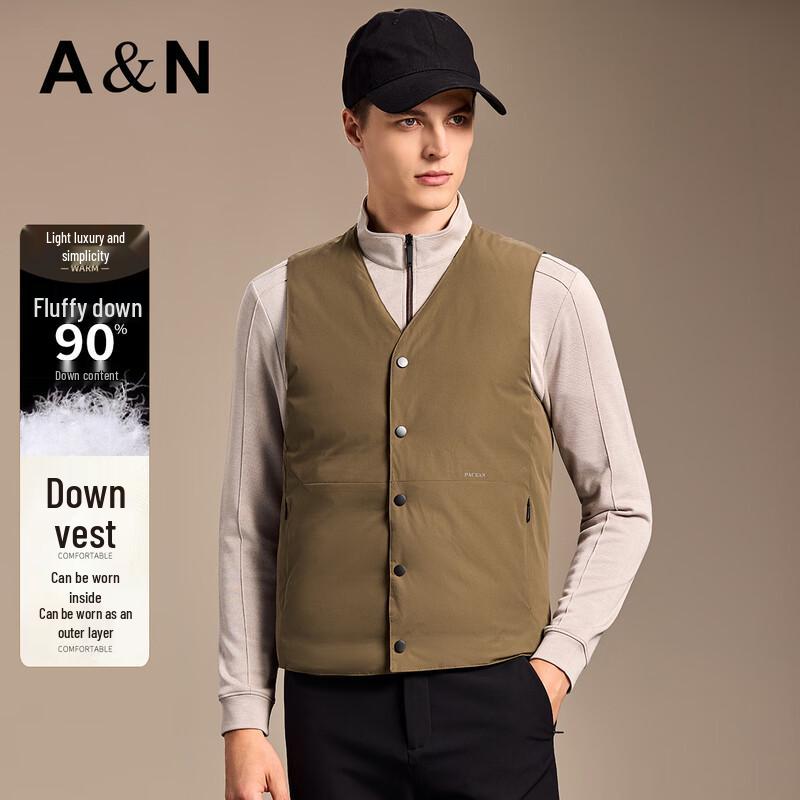 

Мужской жилет пуховый деловой повседневный с V-образным вырезом 3XL