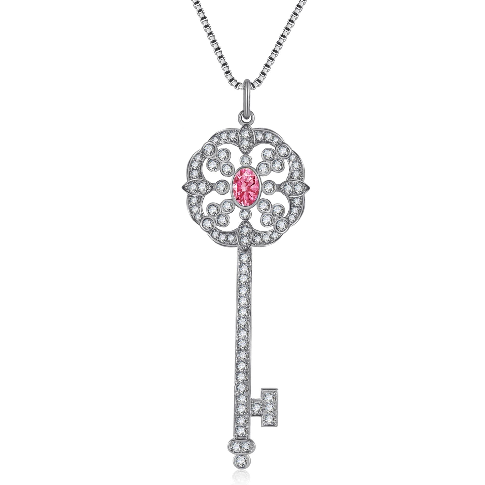 

Ожерелье с подвеской в ​​форме цветка с микроинкрустацией из камня