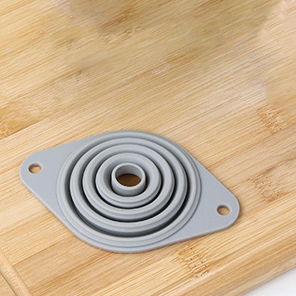 Mini Portable Oil Pot Funnel Foldable Wide Mouth Silicone Kitchen Tool Filling Bottles Liquid Transfer Funnel For Oil Wine