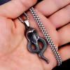 Cobra Shape Men's Pendant Trendy Brand Necklace