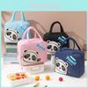 Bolsa Lancheira Panda Fofo Pano Oxford Estilo Desenho Animado Bolsa Térmica Para Trabalhadores de Escritório e Estudantes Venda por Atacado