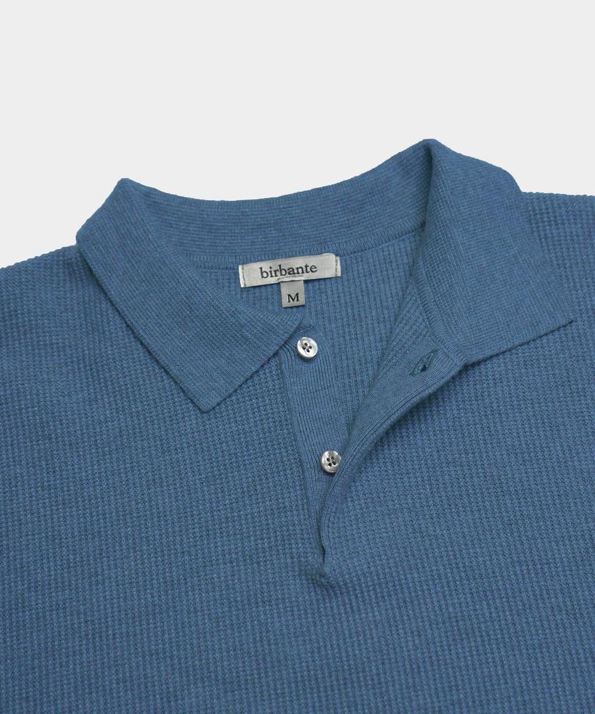 BIRBANTE Comfort Washable Collared Knit - Retro Blue