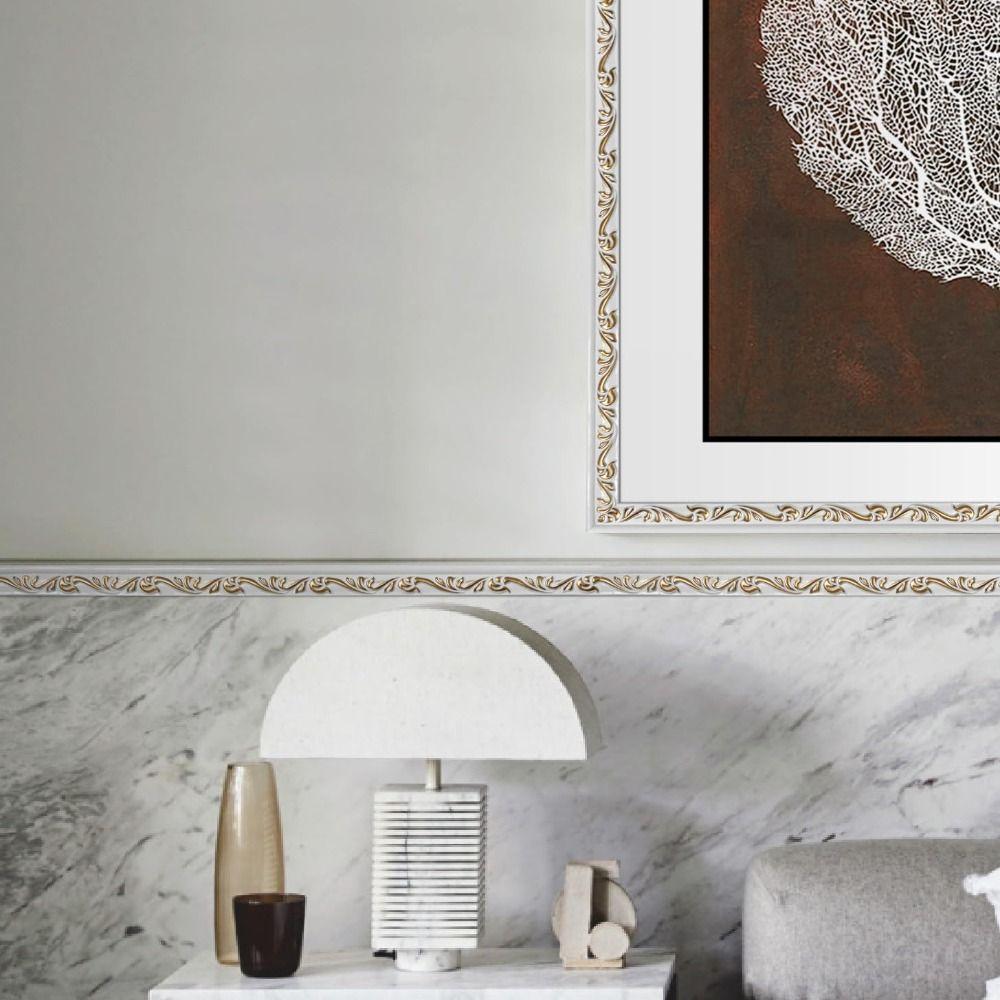 Peel and Stick Wall Molding Trim Flexible Tile Edge Trim Modern Style Mirror Frame Ceiling