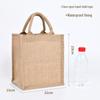 Custom DIY Hand-Painted Jute Burlap Tote Bag by MUJI