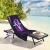 1pc Neon Trust Symbol - Vibrant Digital Design 2D Printed Microfiber Beach Towel, quick dry super absorbent. Great for beach