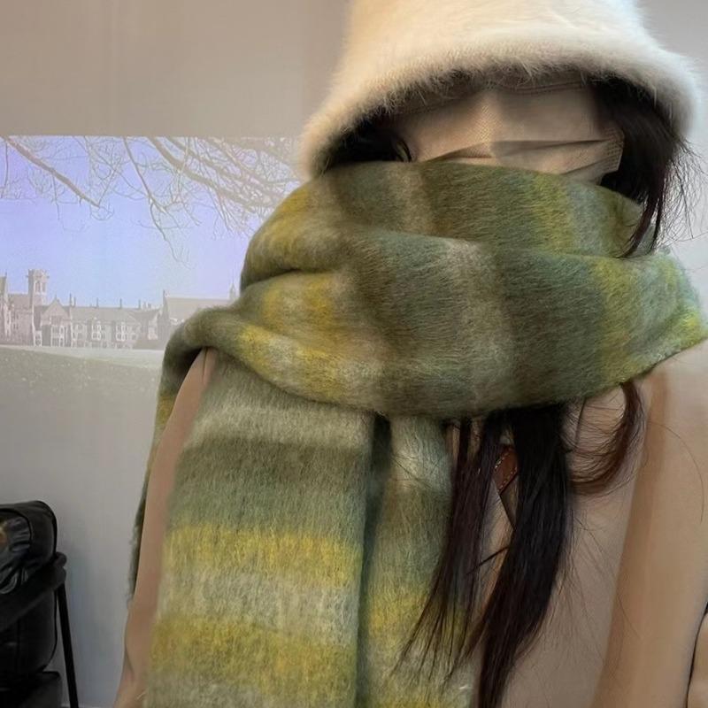 

High-Quality Scarf for Women Winter High-End Atmosphere Retro Versatile Neck Wrap Shawl