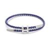 Bracciale in Acciaio a Forma di H: Acciaio Inossidabile Regolabile, Oro 3D, Impermeabile, Resistente al Sudore, Design a Corda