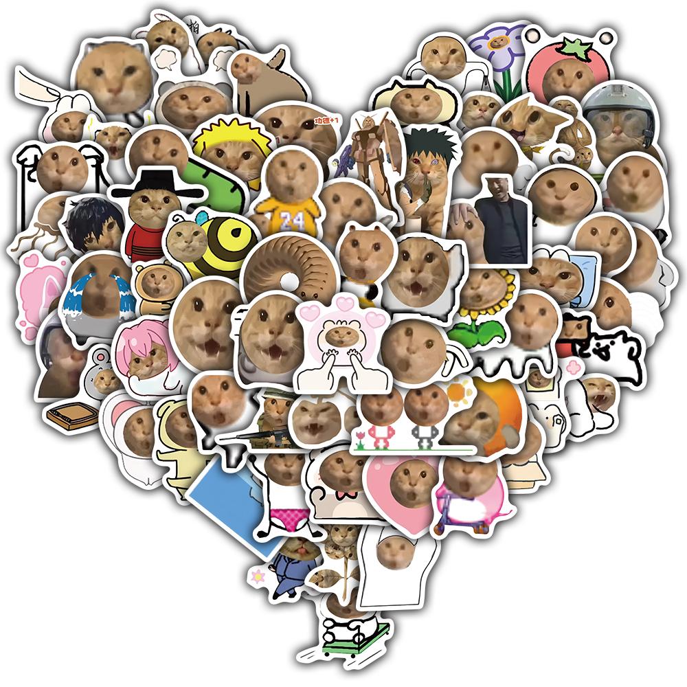 

70/140PCS Spider Old Cat Animals Stickers Motorcycle Graffiti Coffee Aesthetic Bicycle Manual Scrapbook Notebook Tablet Stickers