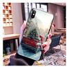 Santa Christmas Tree Glass Phone Case For iPhone 17 Pro Max Air 17 16 15 14 13 Pro Max 15 16 Pro 15Plus Case