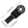 NEWONE 8pcs Carbide Oscillating Tool Blade, Multi-tool Saw Blades Multi Tool Mortar Cutting Saw Blades for Tile Concrete Cutting