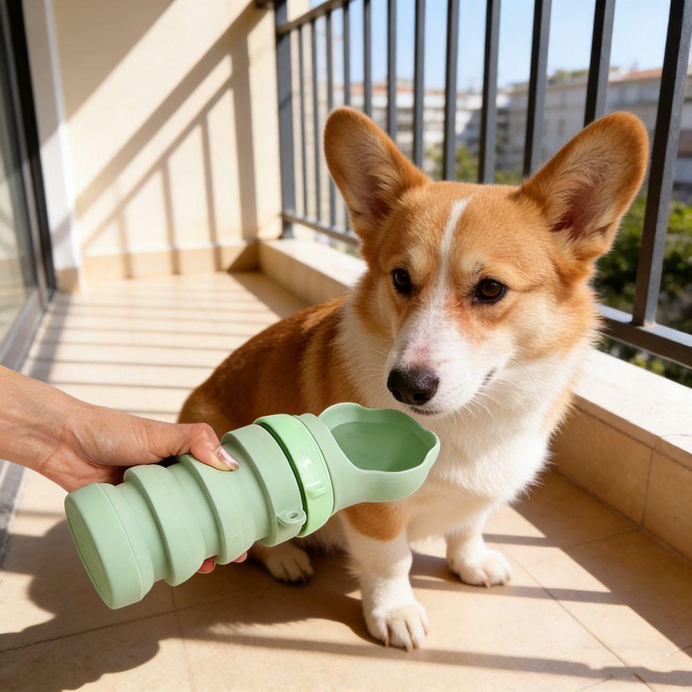 Food Grade Dog Water Cup Leak-proof Cat Water Bottle Portable Collapsible Dog Water Bottle  Hiking