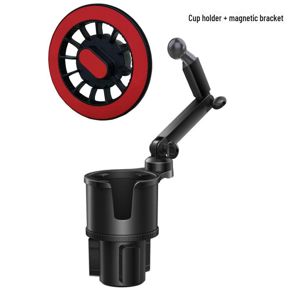 Magnetic Car Center Console Phone & Cup Holder Combo