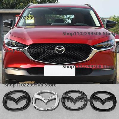 CX-30 ABS Auto Motorhaube Fronthaube Kühlergrill Heckklappe Emblem Logo Plakette Aufkleber Für MAZDA3 CX30 Front- und Hecklogo Kühlergrill Logo zwncp22