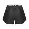 Under Armour Tech Play Up 2 In 1 Hyrox Training Running Fitness Soft Comfortable Loose Breathable Shorts Women shorts Black 6011111-001